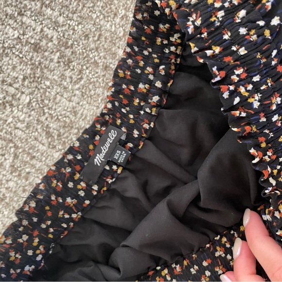 Madewell Black Floral Tiered Maxi Skirt (Size XXS, Fits XS) - Picture 6 of 6